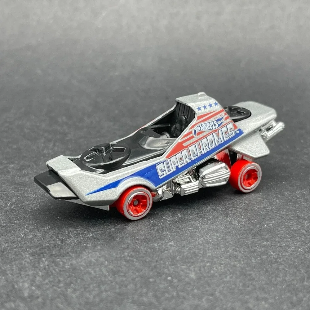 Hot Wheels Super Chromes Hover & Out Silver Vehicle Diecast 1/64 Scale